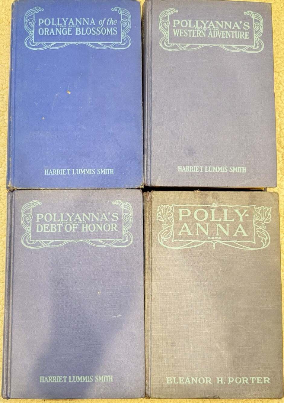 Vintage Lot of 4 Pollyanna Books - Hardcover